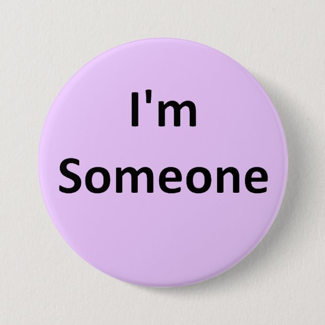 Ich bin jemand button (Vorderseite)