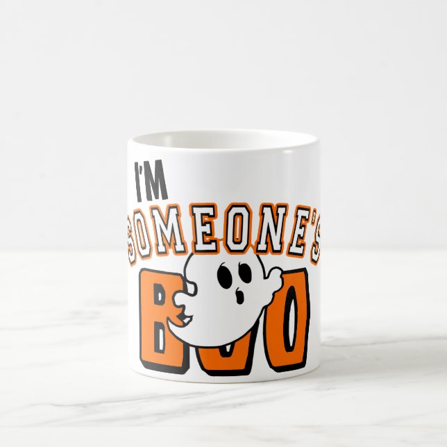 Ich bin jemandes Boo-Geist-Halloween-Tasse Kaffeetasse (Mittel)