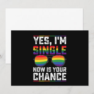 Ich bin jetzt Single, Deine Chance Pride Monat LGB Einladung