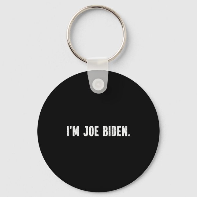 Ich bin Joe Biden Lustiges Instant Lazy Halloween- Schlüsselanhänger (Vorderseite)