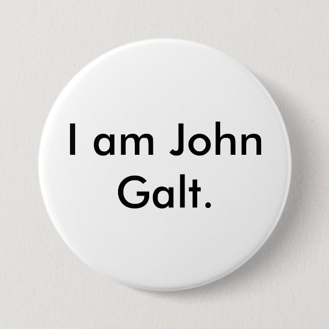 Ich bin John Galt. Button (Vorderseite)