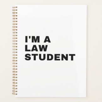 ICH BIN JURISTISCHER STUDENT PLANER