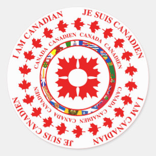 ICH BIN KANADIAN - JE SUIS CANADIEN STICKER