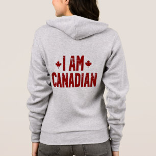 Ich bin Kanadier - Patriotische Erklärung und Ahor Hoodie
