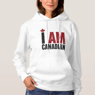 Ich bin Kanadier - Patriotische Erklärung und Ahor Hoodie