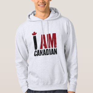Ich bin Kanadier - Patriotische Erklärung und Ahor Hoodie