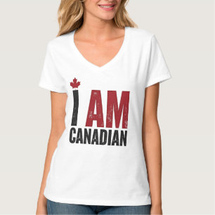 Ich bin Kanadier - Patriotische Erklärung und Ahor T-Shirt