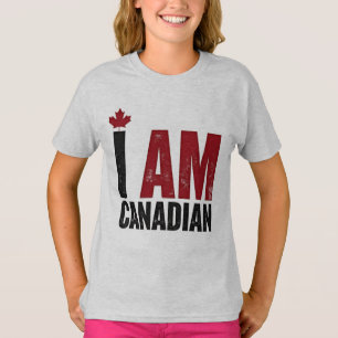 Ich bin Kanadier - Patriotische Erklärung und Ahor T-Shirt