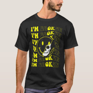 Ich bin kaputt Unsichtbare Krankheit Verwirrtes Lä T-Shirt