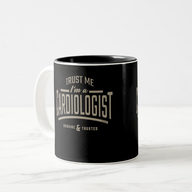 Ich bin Kardiologe Zweifarbige Tasse (Vorderseite Links)