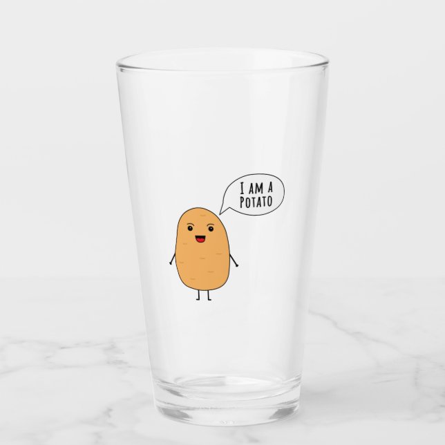 Ich bin Kartoffel Glas (Vorderseite)