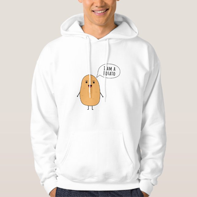 Ich bin Kartoffel Hoodie (Vorderseite)