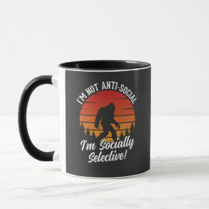 Ich bin kein antisoziales Bigfoot Black Tasse