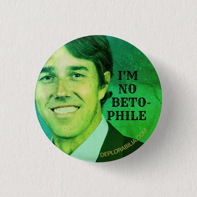 Ich bin KEIN BETO-PHILE Button (Vorderseite)