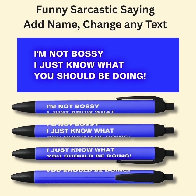 Ich bin kein Chef, ich weiß nur, was du tun sollte Kugelschreiber (Von Creator hochgeladen)