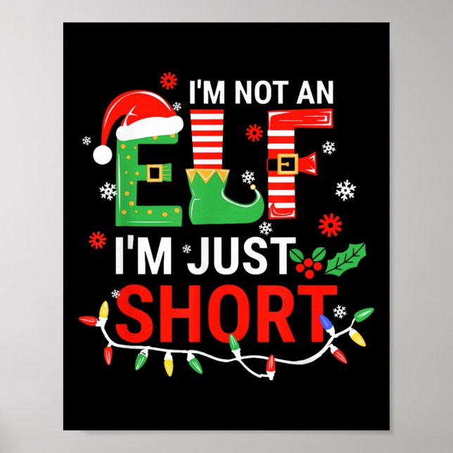 Ich bin kein Elf Ich bin nur Kurz Shirt Männer Fra Poster (Vorne)