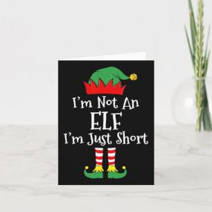 Ich bin kein Elf im Kurzen Spaß Weihnachts Matchin Karte