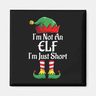 Ich bin kein Elf im Kurzen Spaß Weihnachts Matchin Magnet