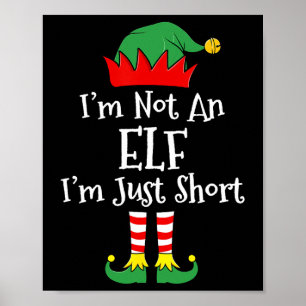Ich bin kein Elf im Kurzen Spaß Weihnachts Matchin Poster
