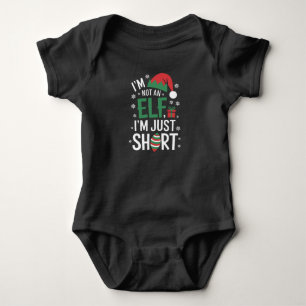 Ich bin kein Elf, nur klein, lustiges Weihnachten  Baby Strampler