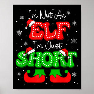 Ich bin kein Elf, nur klein, lustiges Weihnachten Poster