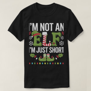 Ich bin kein Elf nur Kurze lustige Weihnachts Weih T-Shirt