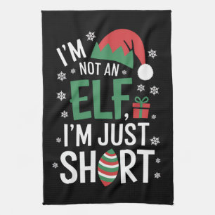 Ich bin kein Elf, nur Kurze Weihnachtsfeiertage Geschirrtuch