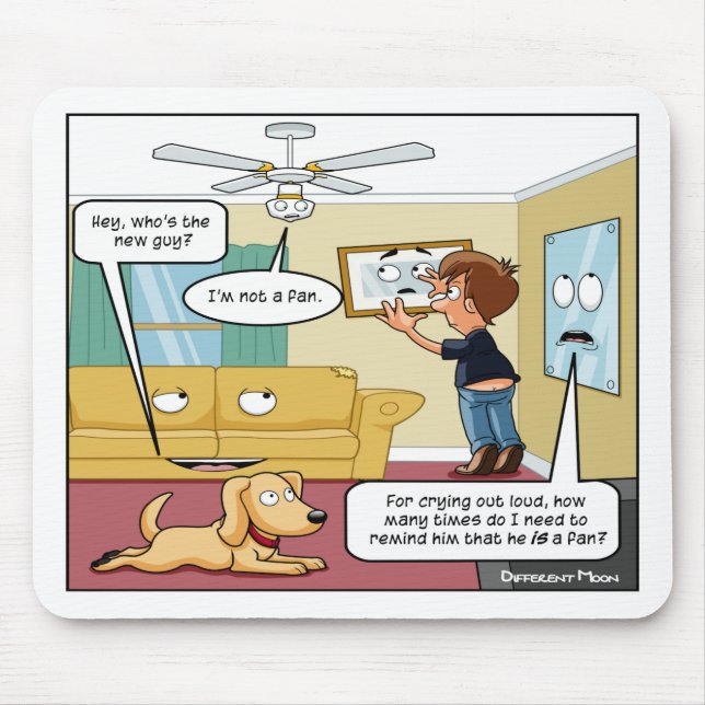 Ich bin kein Fan Punny Mouse Pad Mousepad (Vorne)
