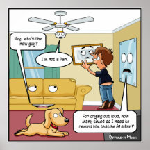 Ich bin kein Fan Punny Poster