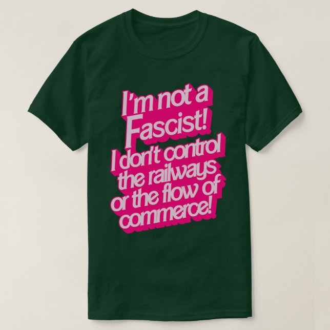 Ich bin kein Faschist T-Shirt (Design vorne)