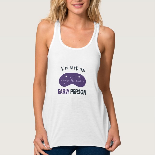Ich bin kein früherer Mensch Tank Top (Vorderseite)