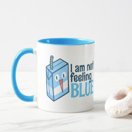 Ich bin kein Gefühl blau Tasse