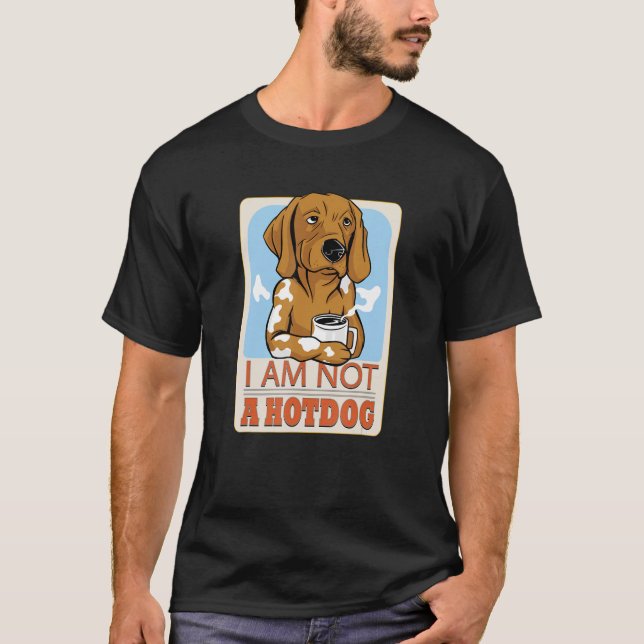 Ich bin kein Hotdog, der Dackel-Spaß des Kochs T-Shirt (Vorderseite)