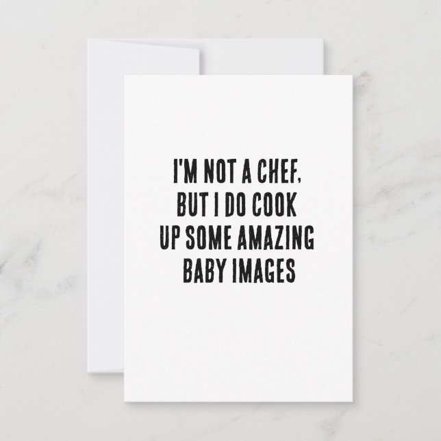 Ich bin kein Koch, aber ich koche ein phantastisch Dankeskarte (Vorderseite)