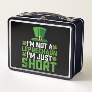 Ich bin kein Leprechaun, ich bin nur Kurz St Patri Metall Brotdose