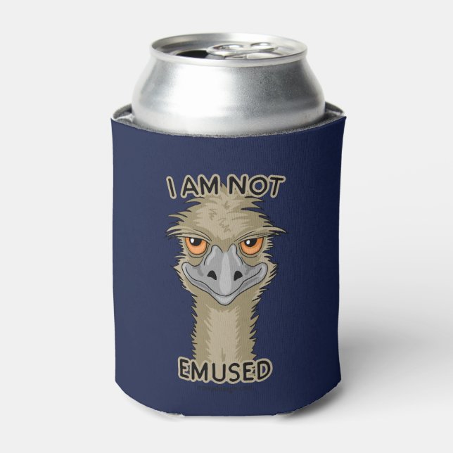 Ich bin kein lustiger Emu Pun Dosenkühler (Kanne Vorderseite)