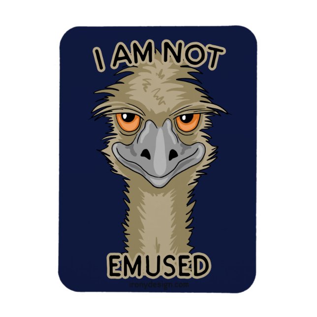 Ich bin kein lustiger Emu Pun Magnet (Vertikal)