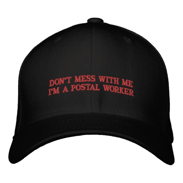 ICH BIN KEIN POSTARTER. BESTICKTE BASEBALLKAPPE (Vorderseite)