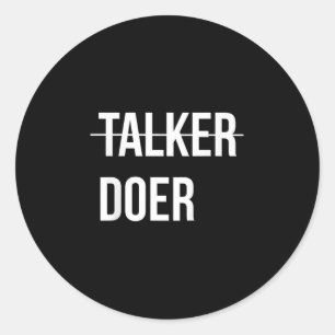 Ich bin kein Redner, ich bin ein Dozent Motivieren Runder Aufkleber