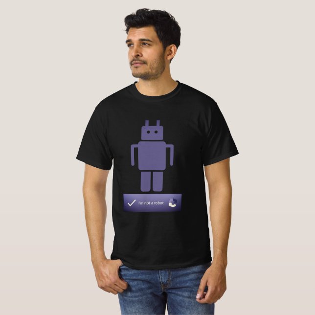 Ich bin kein Roboter - CAPTCHA T-Shirt (Vorne ganz)