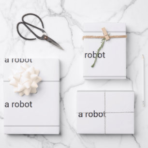 Ich bin kein Roboter Geschenkpapier Set