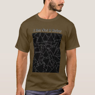 Ich bin kein Roboter Herren Braun T-Shirt