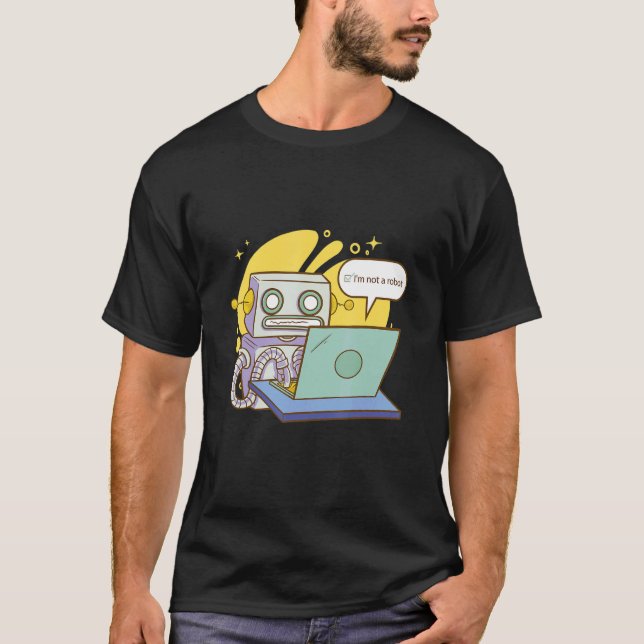 Ich bin kein Roboter-Roboter T-Shirt (Vorderseite)