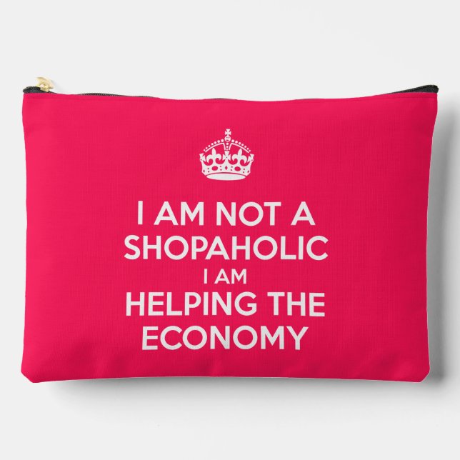 Ich bin kein Shopaholiker Zubehörtasche (Vorderseite)