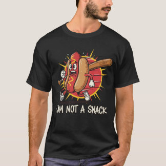 "Ich bin kein Snack" Lustiges Laufendes Hot Dog Ba T-Shirt