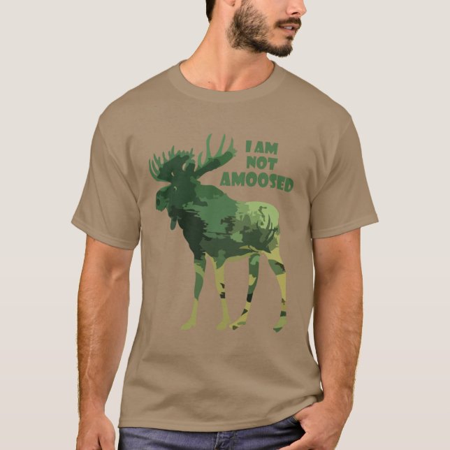 Ich bin kein Spaß Moose Zitat T-Shirt (Vorderseite)