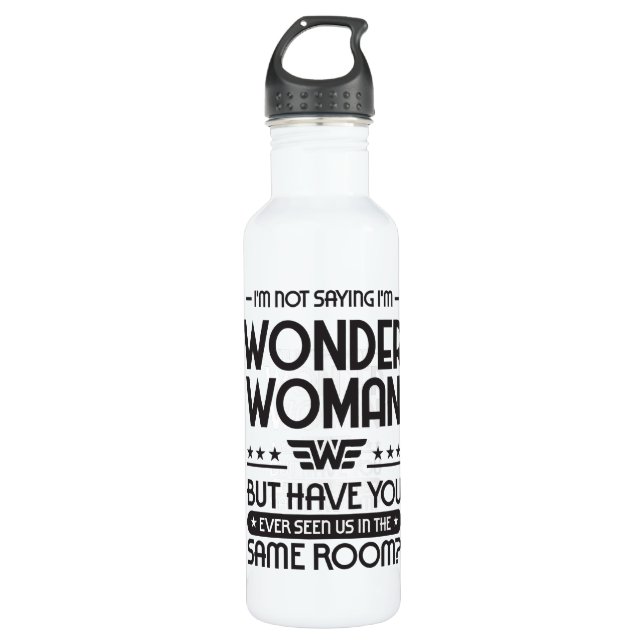 Ich bin kein Sprichwort, ich bin wW Edelstahlflasche (Vorderseite)