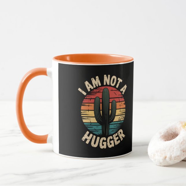 Ich bin kein Umarmer Tasse (Mit Donut)