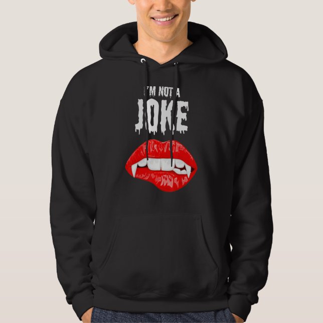 Ich bin kein Witz Hoodie (Vorderseite)