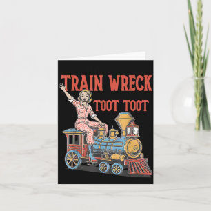 Ich bin kein Zugunglück Toot Toot Psychischer Humo Karte